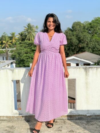 Purple Long Frock