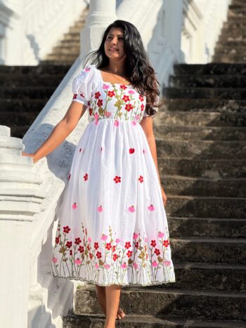 Red Embroided Frock